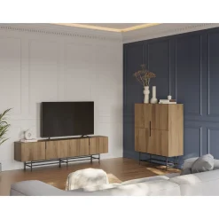 Marckeric - Kast Eldia - Bruin - 100x40x128cm