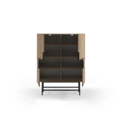 Marckeric - Kast Eldia - Bruin - 100x40x128cm