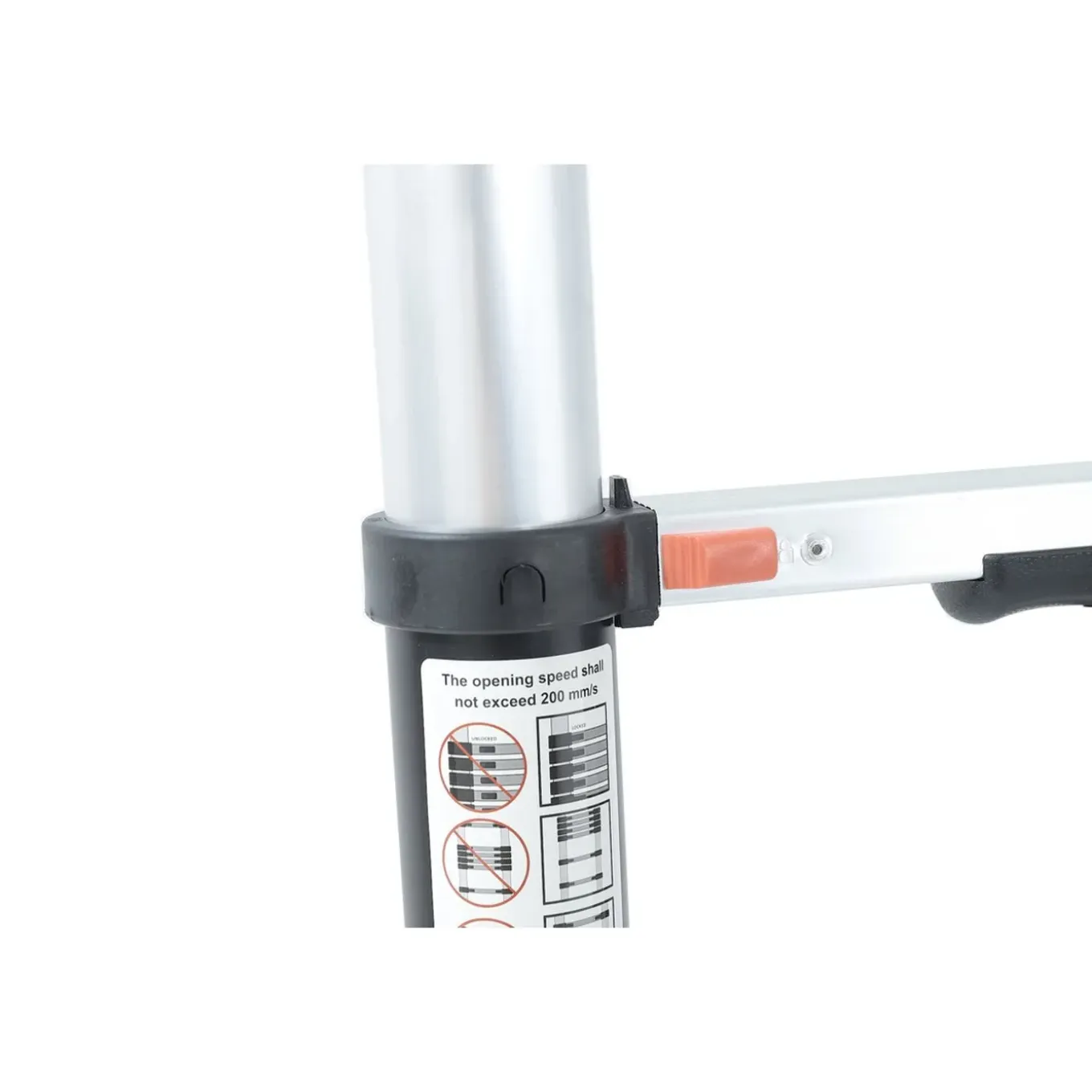 MARK TOOLS PRO Telescoopladder - 4,80 meter - met Stabilisatie Balk en Soft closing