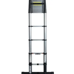 MARK TOOLS PRO Telescoopladder - 4,80 meter - met Stabilisatie Balk en Soft closing