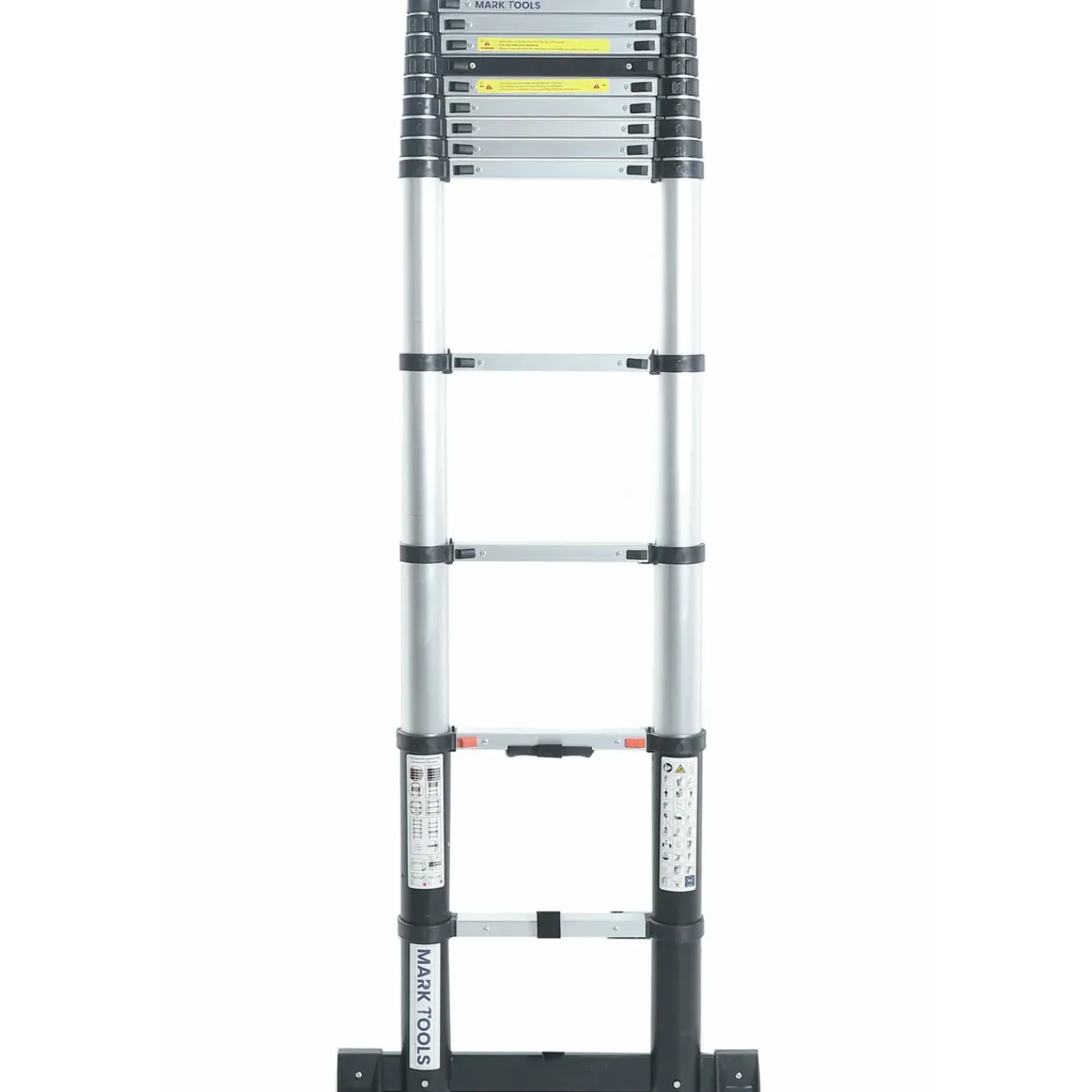 MARK TOOLS PRO Telescoop ladder - 3,8 meter - met Stabilisatievoet en Soft closing