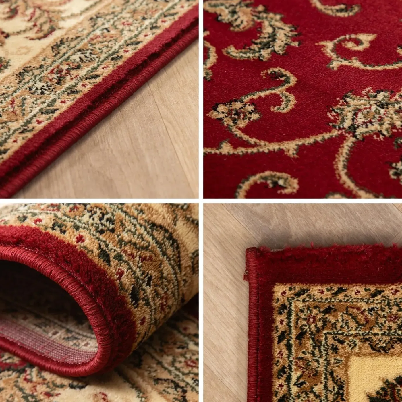 Muratap Marrakesh Oosters Vloerkleed Nimrud Rood - 240x340 Cm