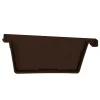 Martens Bakgoot Eindstuk - PVC - Bruin - 125mm - Rechts