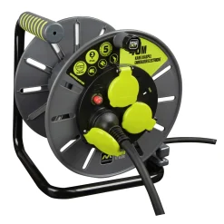 Masterplug Kabelhaspel - 40m - 3 stopcontacten - IP44