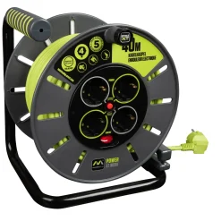 Masterplug Kabelhaspel - 40m - 4 stopcontacten - IP20