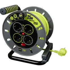 Masterplug Kabelhaspel - 25 m - 4 stopcontacten - IP20