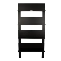 Maximavida Wandrek Jamie Zwart- Boekenrek- Tijdschriftenrek- 180 X 80 Cm
