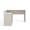 Maxy-shop Hoekbureau Creme Met Lades - 120x50x76cm