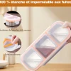 MCBOCON Lunchbox - 3 Compartimenten - roestvrij staal - Oranje - 600 Ml
