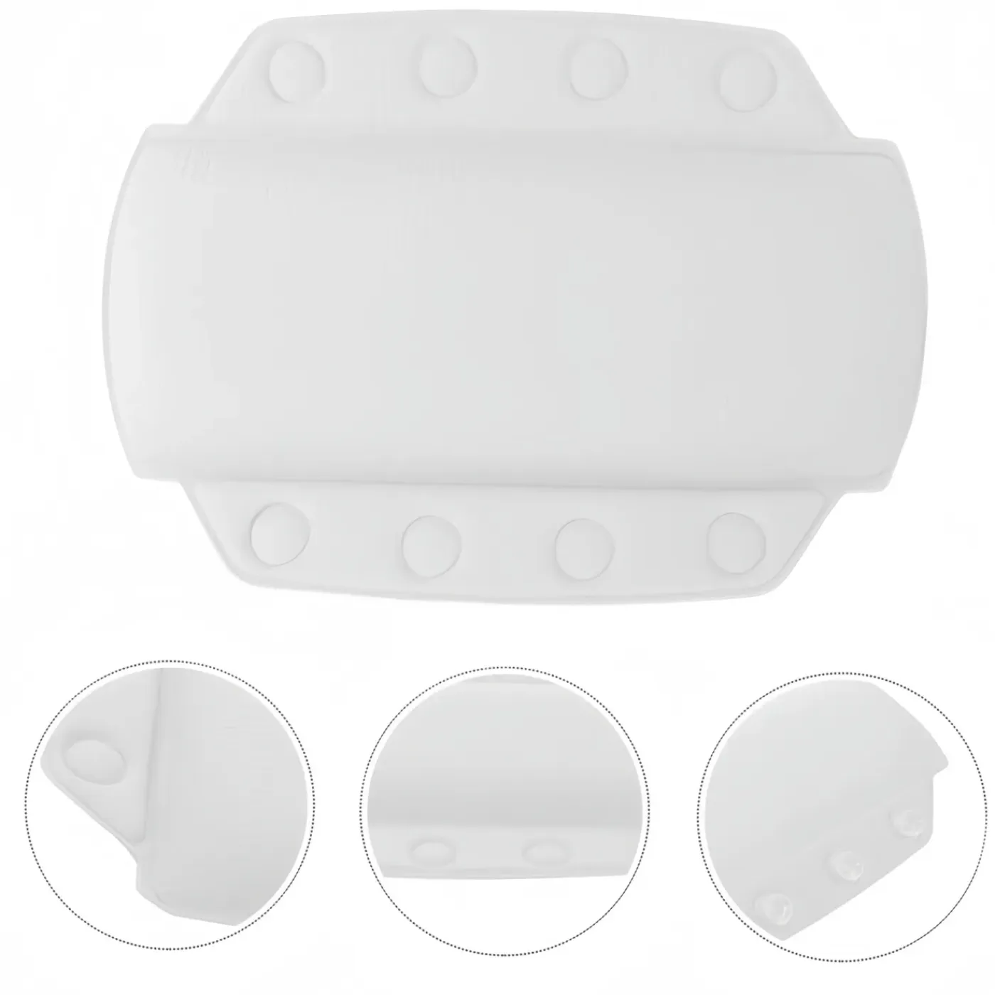 MCBOSON Badkuipkussen - PVC - Wit