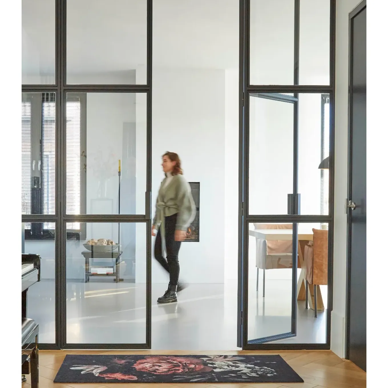 Md Entree - Design Mat - Universal - Bella Rosa - 67 X 150 Cm