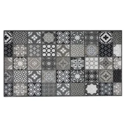 Md Entree - Design Mat - Universal - Portugese Tiles Grey - 67 X 120 Cm