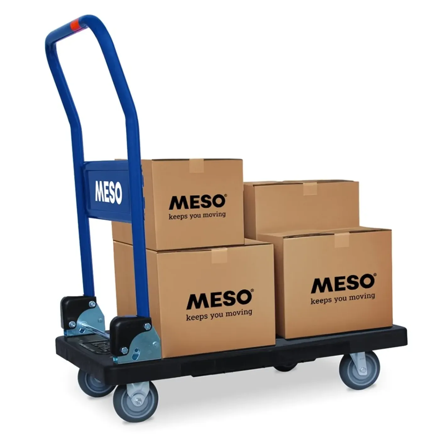 Meso - Inklapbare Plateauwagen - 150 Kg Draagvermogen
