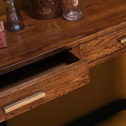 Signature Metalen En Echt Eikenhouten Ingangstafel