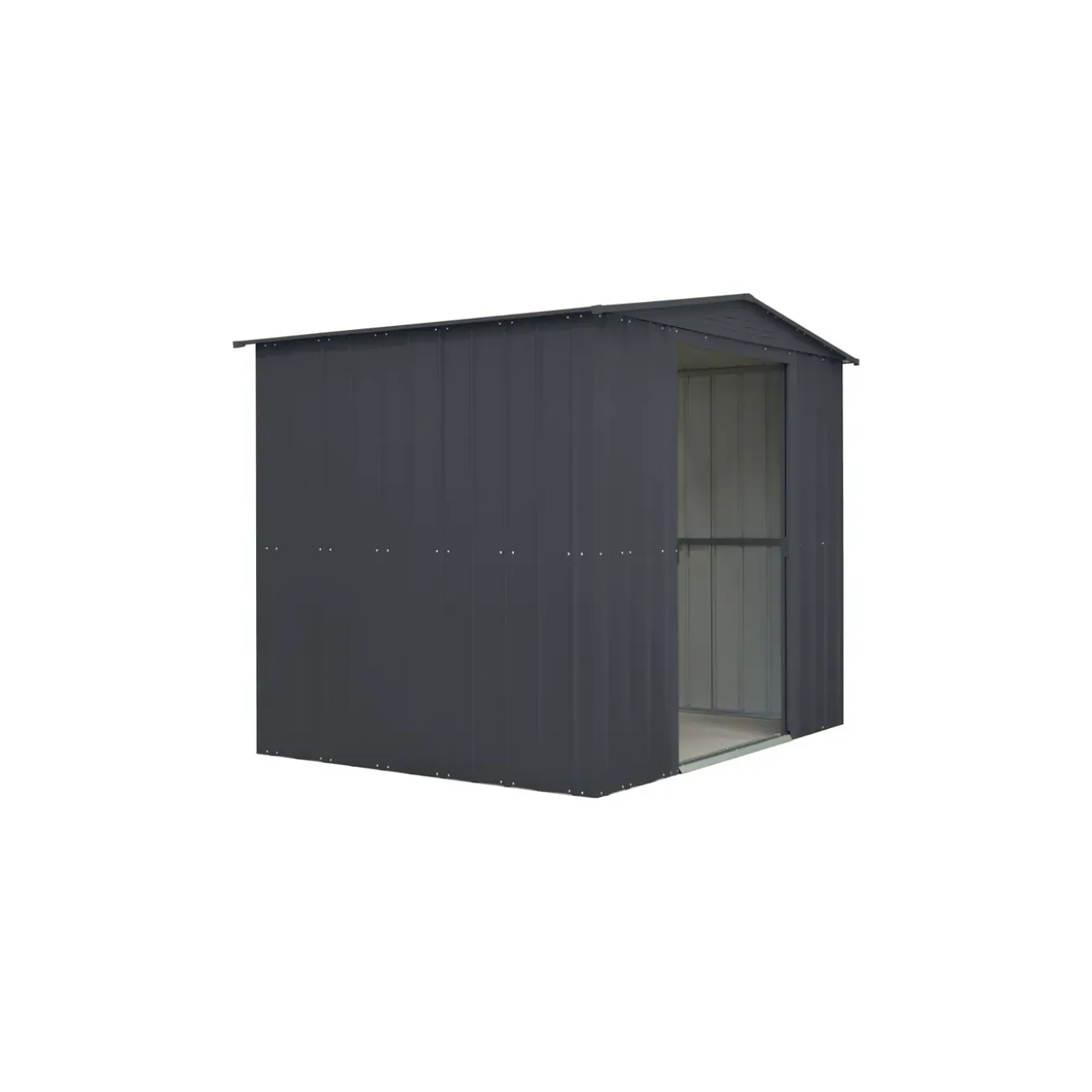 Metalen Tuinhuis Dream - Antraciet - 245x185cm - Dubbele Deur