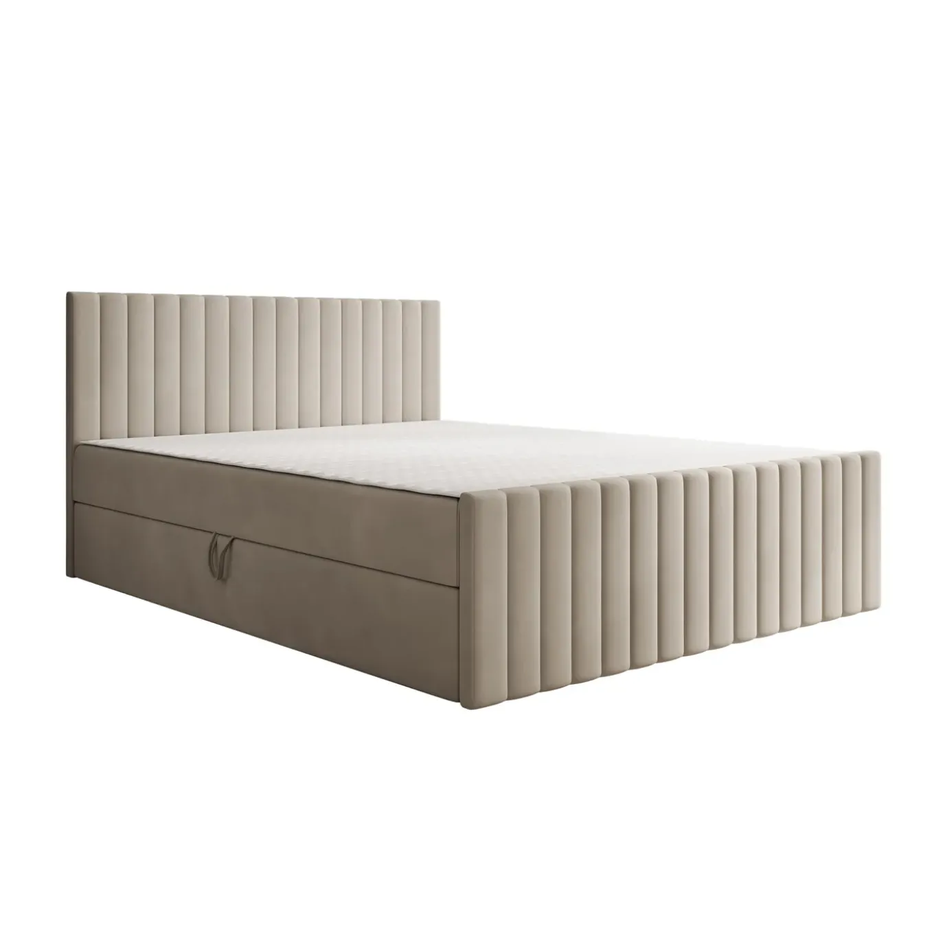 Meubella Boxspring Tori - Stof Beige - 160x200 Cm