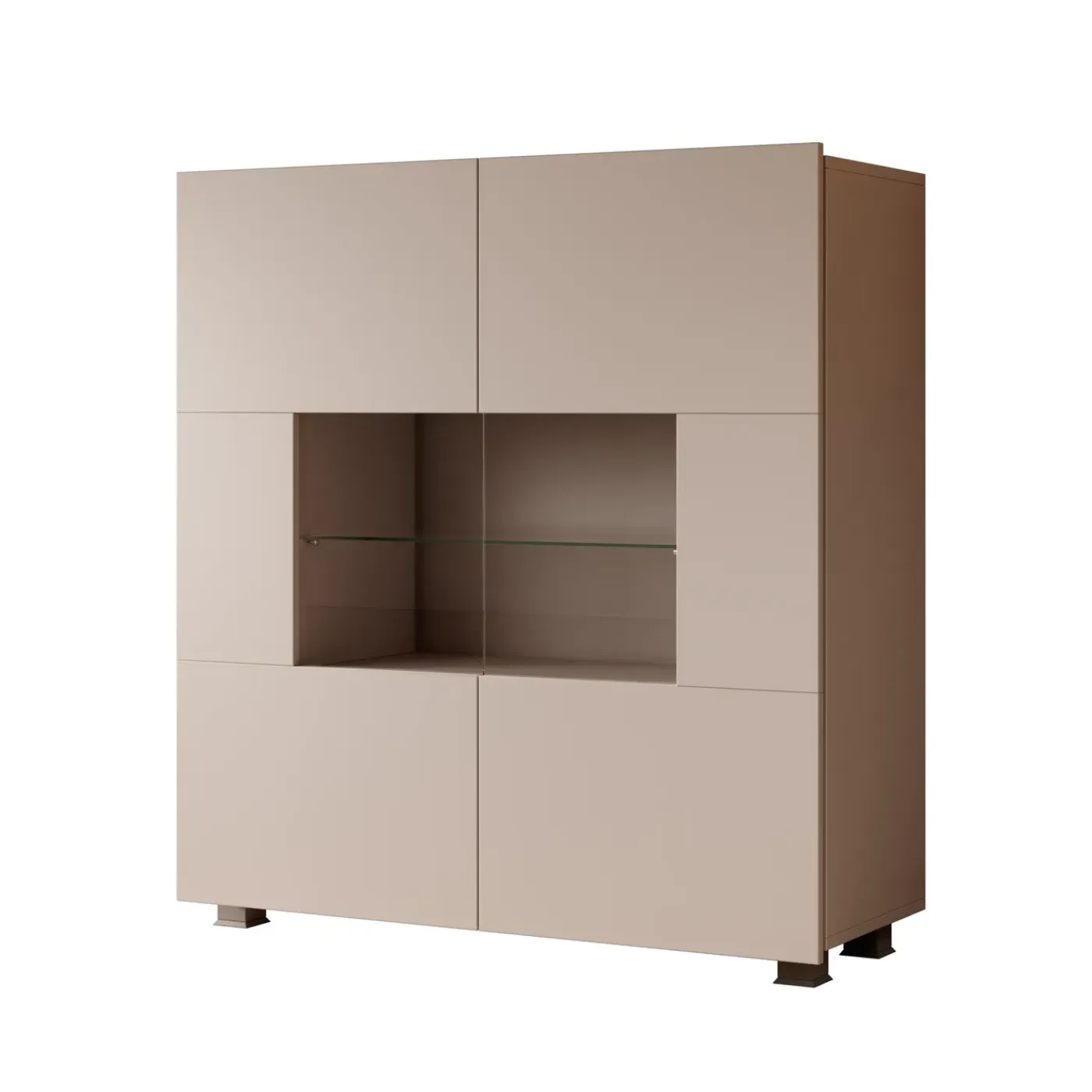 Meubella Dressoir Calgary - Beige - 100x35x107 Cm