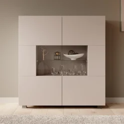 Meubella Dressoir Calgary - Beige - 100x35x107 Cm