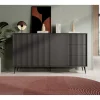 Meubella Dressoir Winq - Antraciet - 179x40x98 Cm