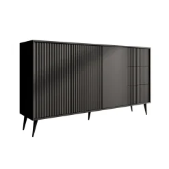 Meubella Dressoir Winq - Antraciet - 179x40x98 Cm