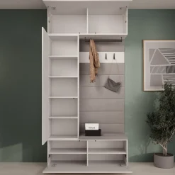 Meubella Halkast Telora - Wit - 115x38x232 Cm