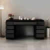 Meubella Kaptafel Arco 2 - Zwart - 154x55x75 Cm