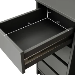 Meubella Kaptafel Arco 2 - Zwart - 154x55x75 Cm