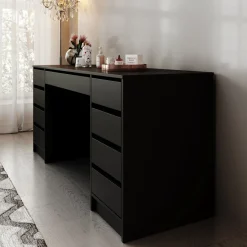 Meubella Kaptafel Arco 2 - Zwart - 154x55x75 Cm