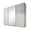 Meubella Kledingkast Mariah 2 - Wit - 263x66x224 Cm - Met Spiegel