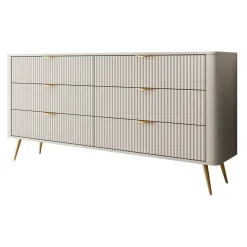 Meubella Ladekast Lima - Beige - 163x38x81 Cm