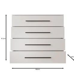 Meubella Ladekast Montalo - Eikenpatroon - 99x40x87 Cm