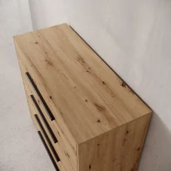 Meubella Ladekast Montalo - Eikenpatroon - 99x40x87 Cm