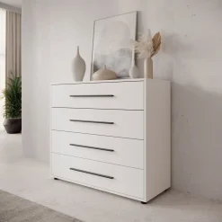 Meubella Ladekast Montalo - Wit - 99x40x87 Cm