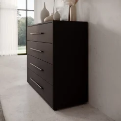 Meubella Ladekast Montalo - Zwart - 99x40x87 Cm
