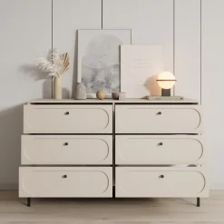 Meubella Ladekast Montserrat - Beige - 150x40x92 Cm