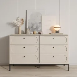Meubella Ladekast Montserrat - Beige - 150x40x92 Cm
