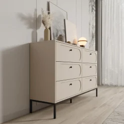Meubella Ladekast Montserrat - Beige - 150x40x92 Cm