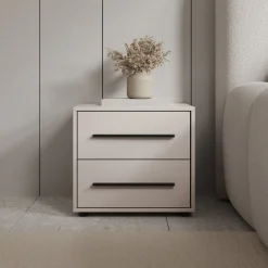 Meubella Nachtkastje Montalo - Beige - 51x40x47 Cm