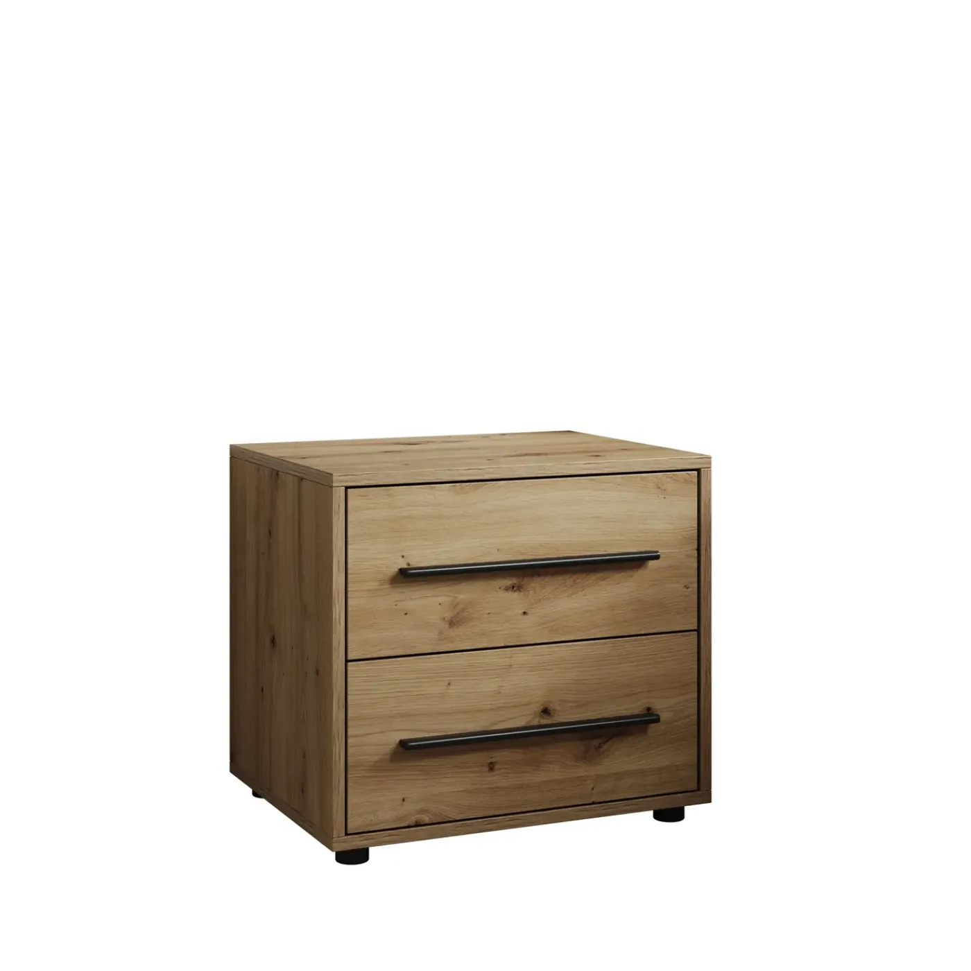 Meubella Nachtkastje Montalo - Eikenpatroon - 51x40x47 Cm