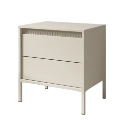 Meubella Nachtkastje Saran - Beige - 54x40x56 Cm