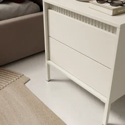 Meubella Nachtkastje Saran - Beige - 54x40x56 Cm