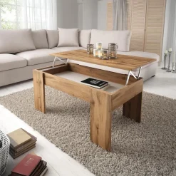 Meubella Salontafel Malia - Eiken 2 - 100x56x45 Cm