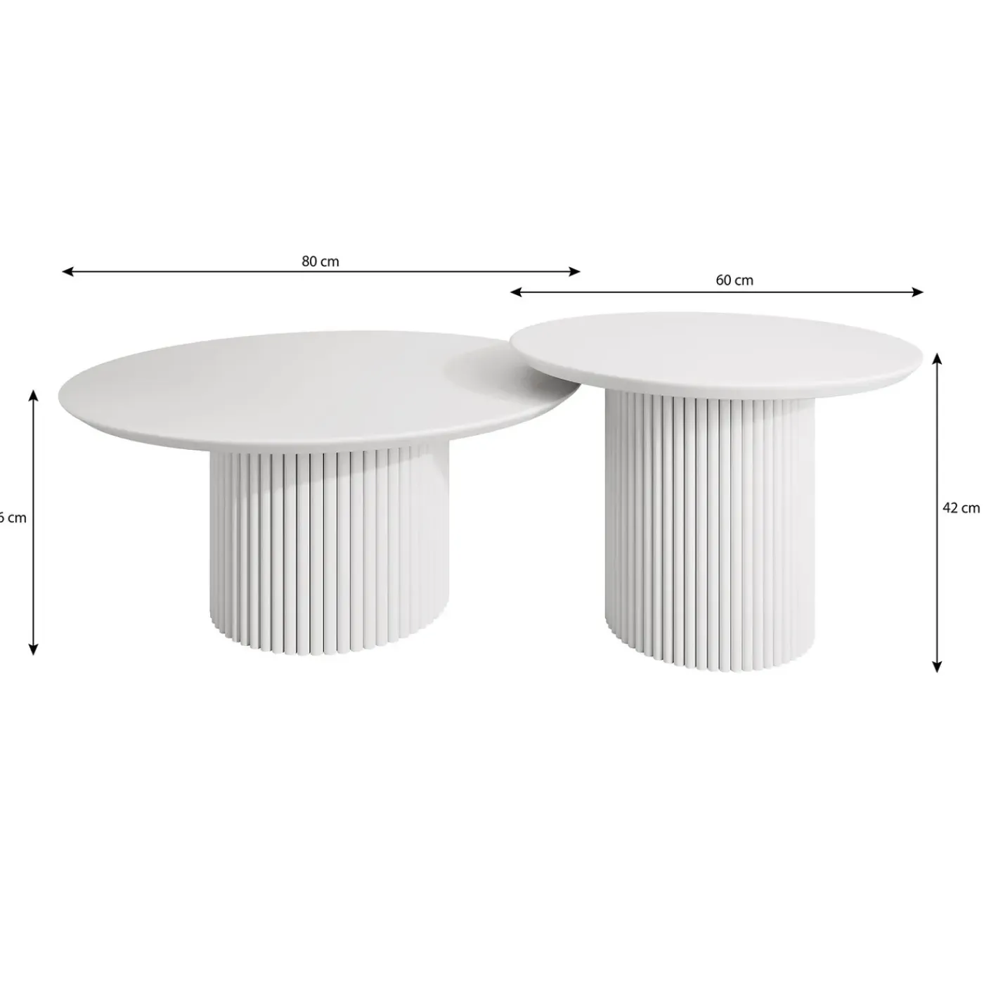 Meubella Salontafel Mixx - Travertin - Set Van 2