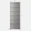 Meubella Schoenenkast Odette - Wit - 70x34x189 Cm
