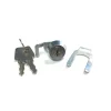 Meubelslot met oplegcilinder - Chroom - 22,5 mm