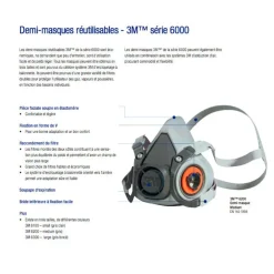 3m™ Herbruikbaar Halfgelaatsmasker - Medium- 6200