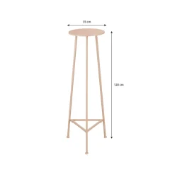 Mica Decorations Adine Planttafel L.roze - H120xd35cm