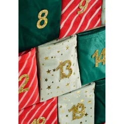 Mica Decorations Advent Boom Groen Rood - L72xb51cm