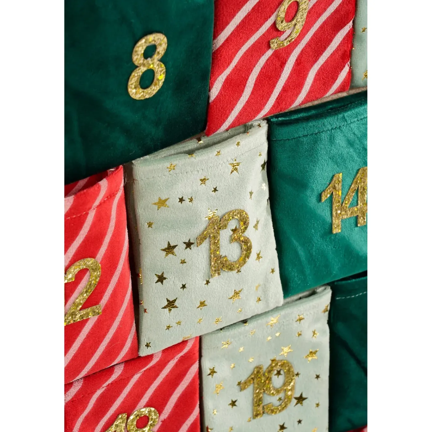 Mica Decorations Advent Boom Groen Rood - L72xb51cm