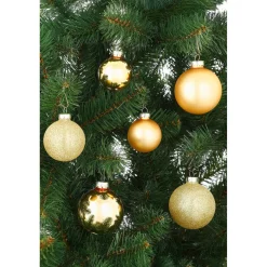 Mica Decorations Bal Glas Goud 42 Stuks - D7cm